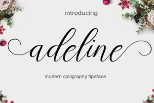 Adeline: A Modern Script Font for Makers