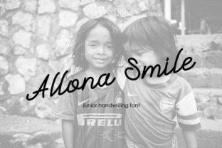 Allona Smile: A Handwritten Font for Makers