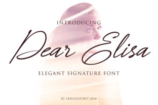 Dear Elisa: A Modern Script Font for Editorial Design