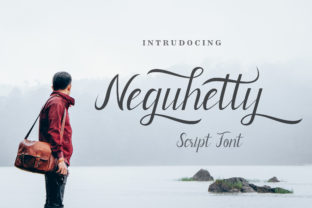 Neguhetty: A Refined Script Typeface for Editorial Design