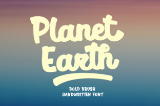 Planet Earth Font: A Handwritten Typeface for Makers