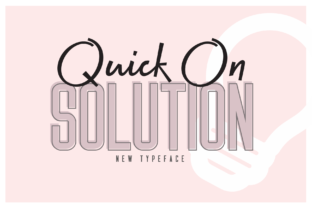 Quick on Solution Font for Crafters