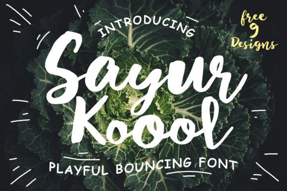 Sayur Koool Font Review for Campaigns
