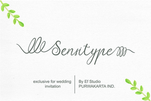 Sensitype: A Handwritten Font for Branding